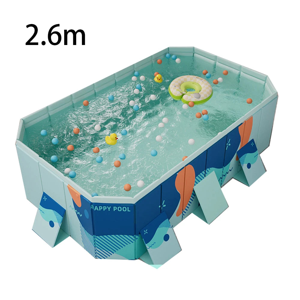 Foldable Outdoor Pool for Garden and Family Use NonInflatable