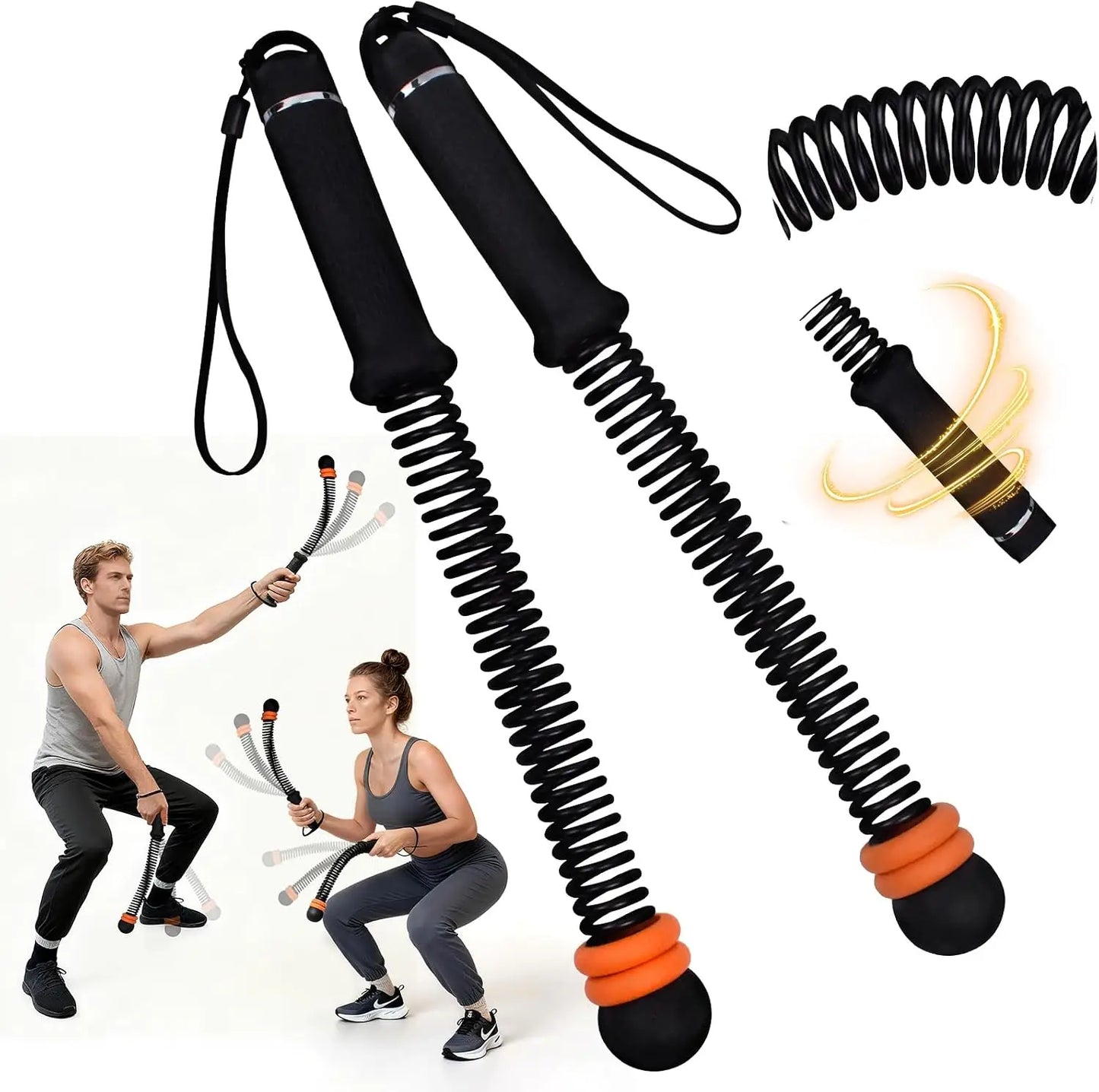 Ropeless Battle Rope With Adjustable Weights For Home Gym