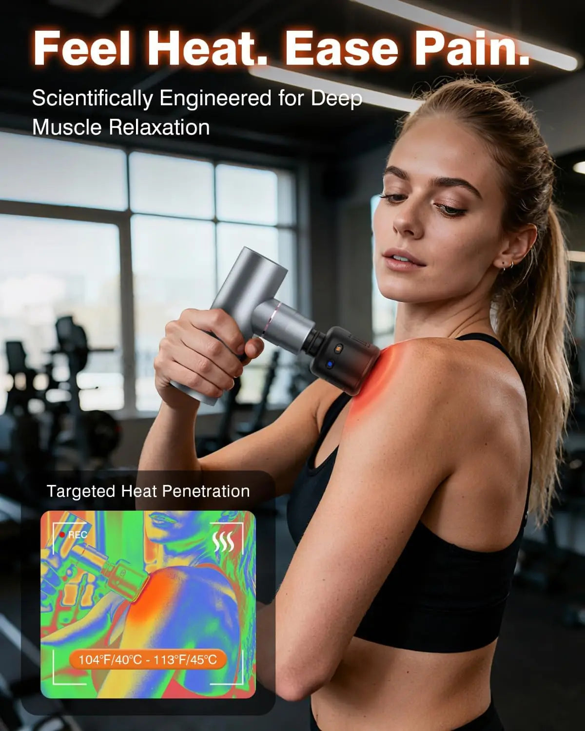 Heat Cold Therapy Massage Gun for Deep Tissue Recovery