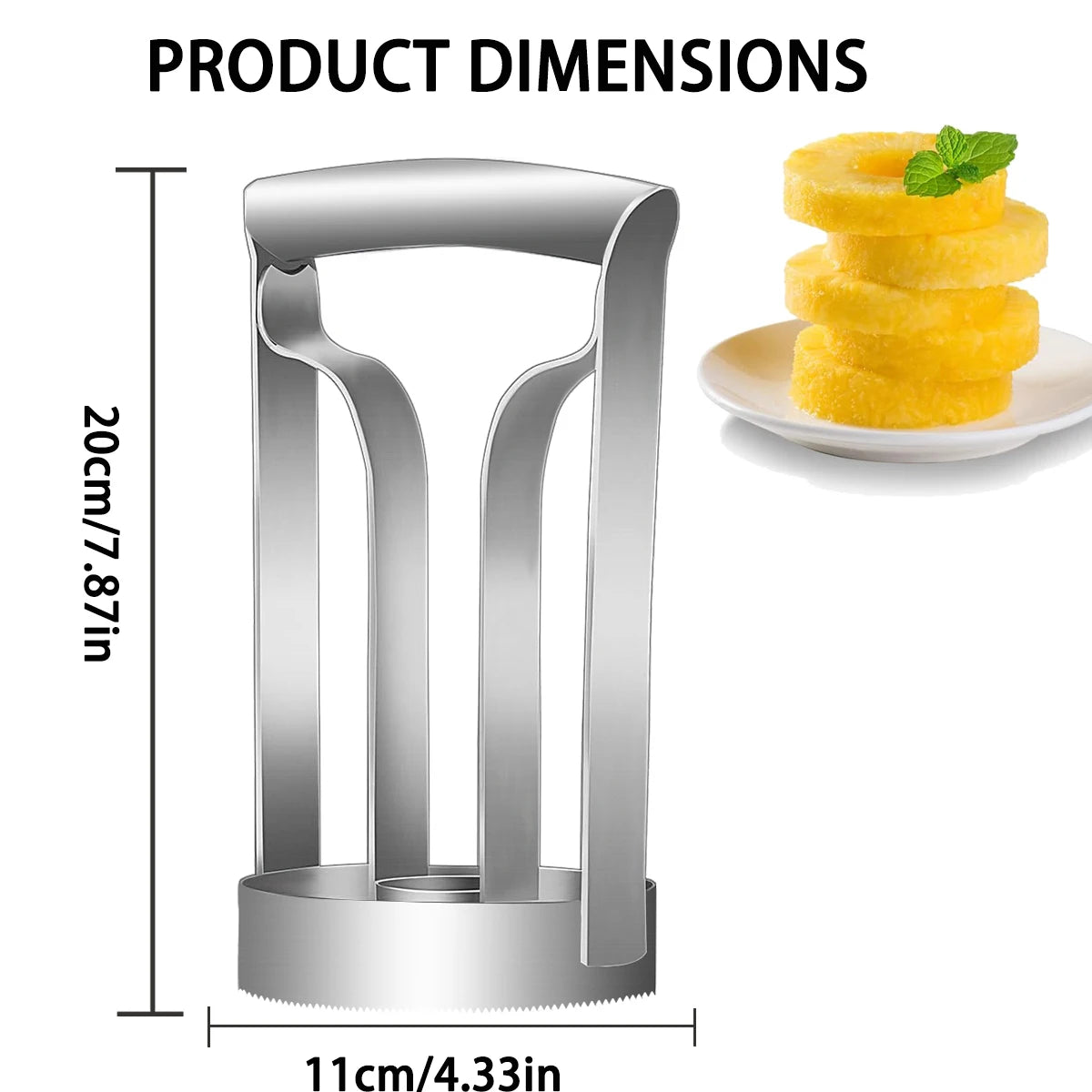 Pineapple Corer Slicer Stainless Steel Fruit Tool For Home Kitchen