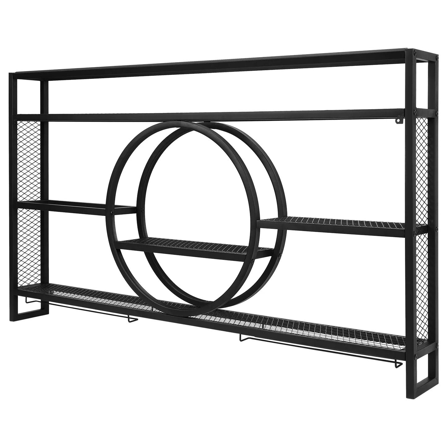 APWIKOGER Wine Storage Rack With LED Light Bar Display Shelf