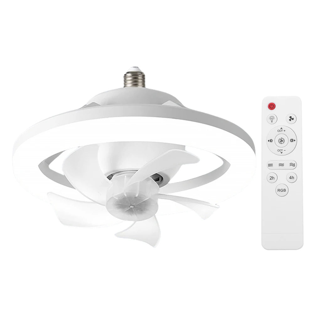 Alloet Modern Ceiling Fan With LED Light Remote Control