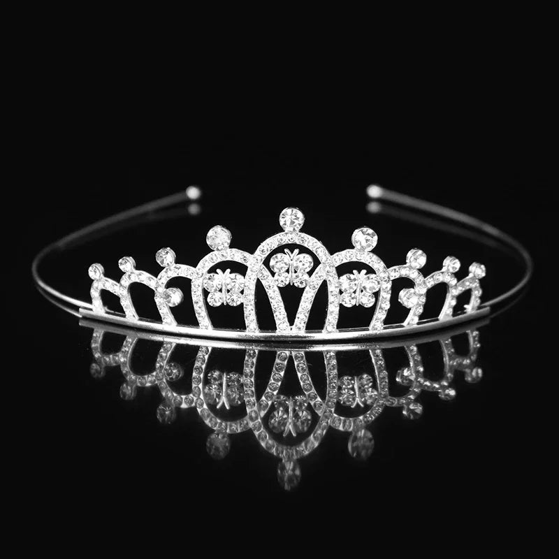 Crystal Princess Tiara Headband Bridal Wedding Party Hair Accessory