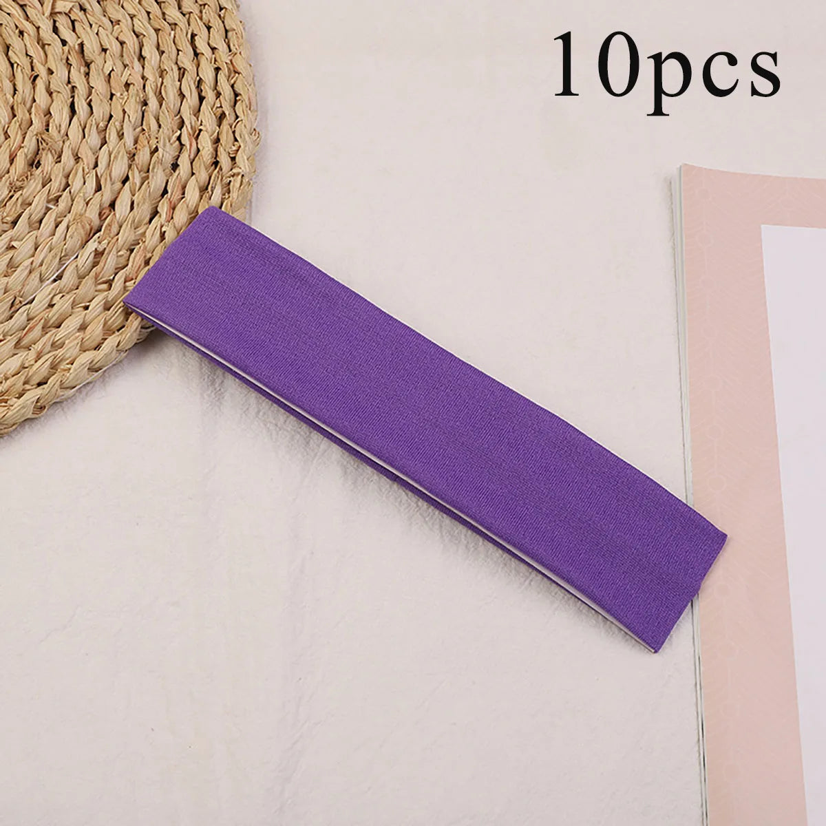 Elastic Hair Bands for Women Solid Color Set of 10 Hair Accessories