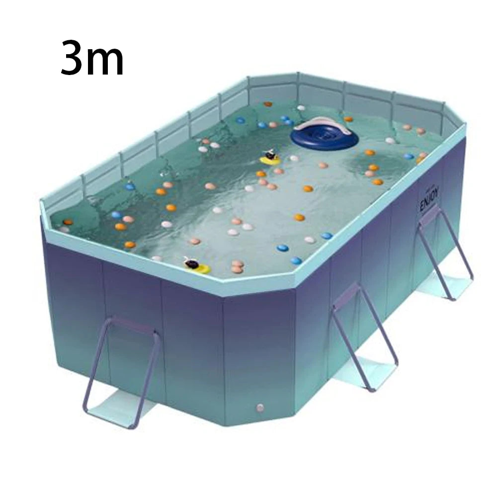 Foldable Outdoor Pool for Garden and Family Use NonInflatable