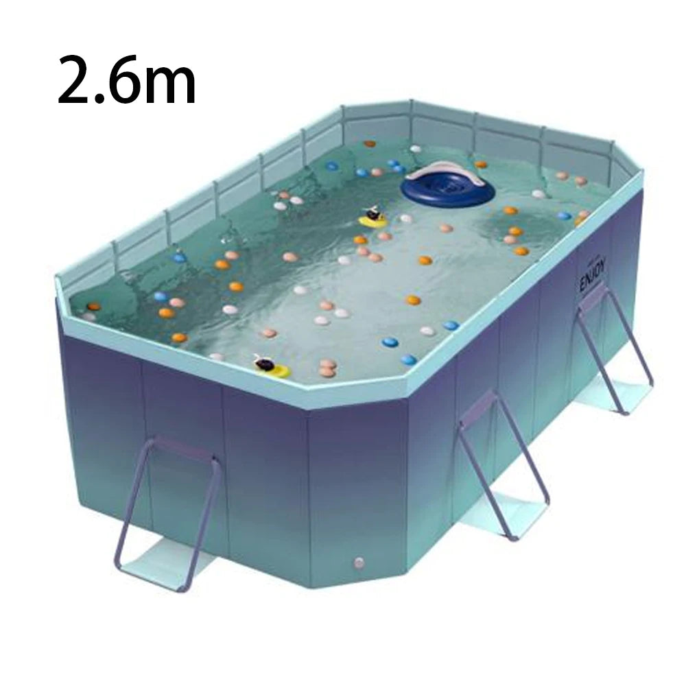 Foldable Outdoor Pool for Garden and Family Use NonInflatable