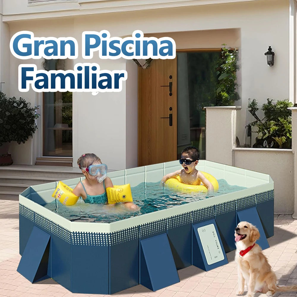 Foldable Outdoor Pool for Garden and Family Use NonInflatable