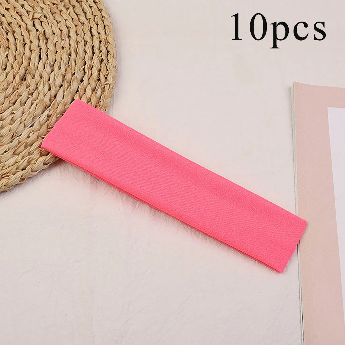 Elastic Hair Bands for Women Solid Color Set of 10 Hair Accessories