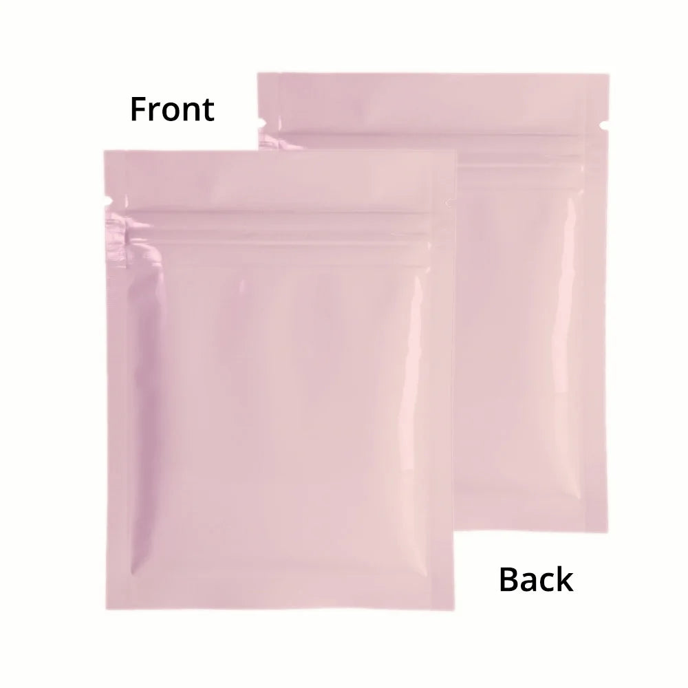 VoluPack Flat Glossy Aluminum Foil Ziplock Mylar Pouches