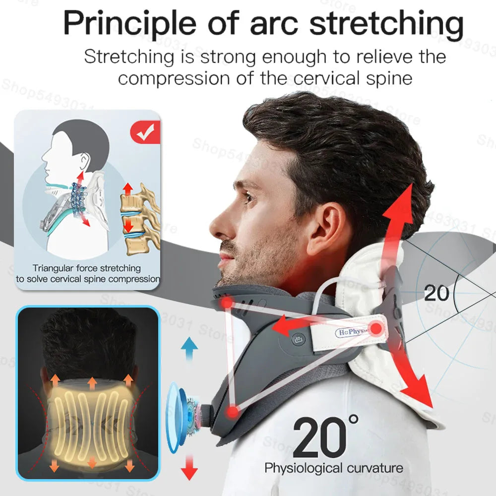 Cervical Neck Traction Device For Home Use Adjustable Neck Support