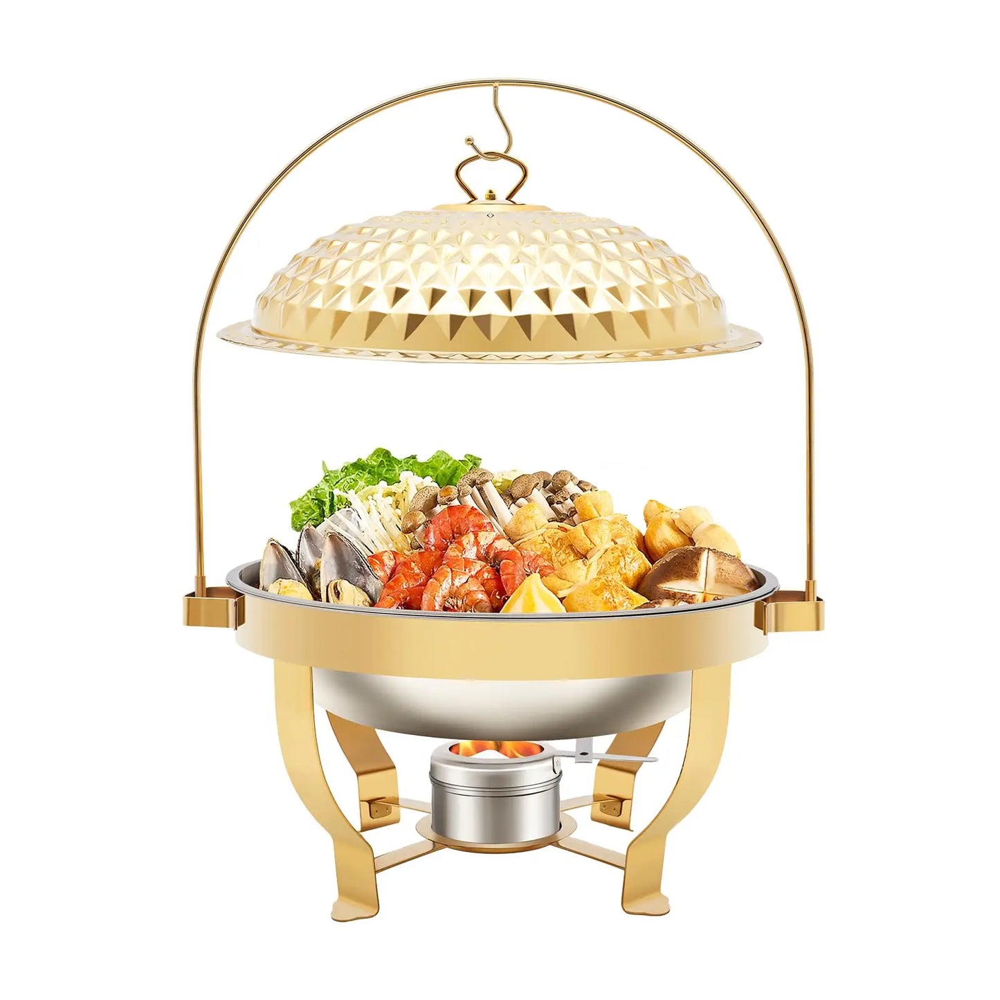 Bymaocar Chafing Dish Buffet Set Stainless Steel Food Warmer