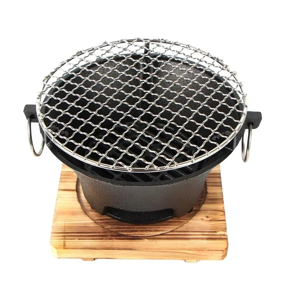 KL1 Cast Iron Oven Fireplace Charcoal And Alcohol Stove Outdoors