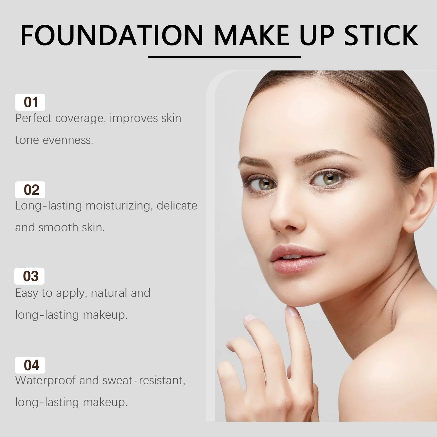 Eelhoe Eraser Foundation Stick Full Coverage Skin Tint Concealer