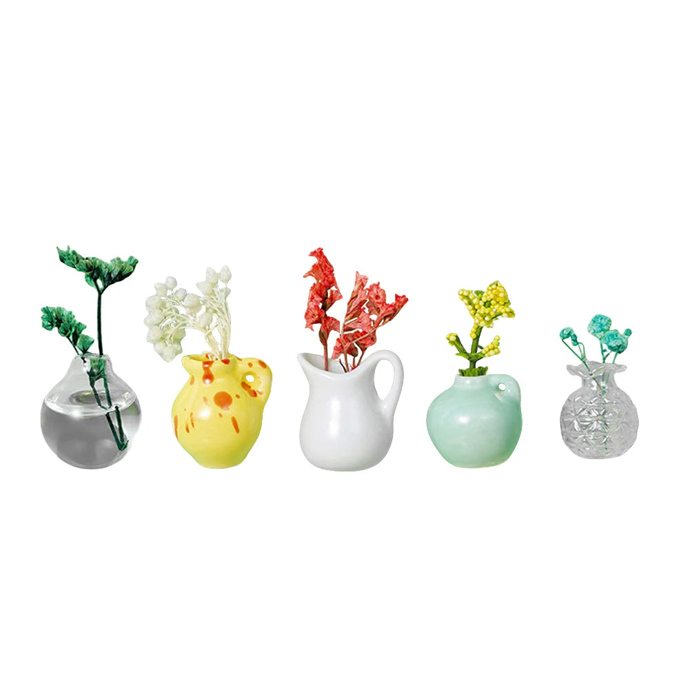 Ceramics Vase Fridge Magnet Porcelain Refrigerator Decor Sticker
