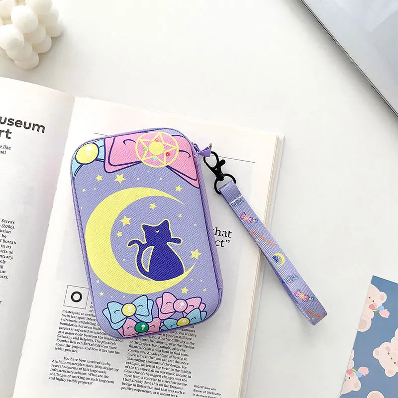 Lanyards Storage Bag Case For R36S R36H RG35XX H R36 Ultra K36 Video Game Console Handbag Pouch Protective Cover Box Accessories