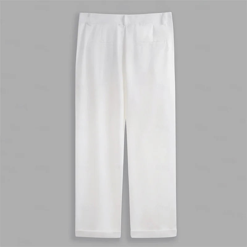 Hirigin Men's Flat Front Dress Pants For Business Casual