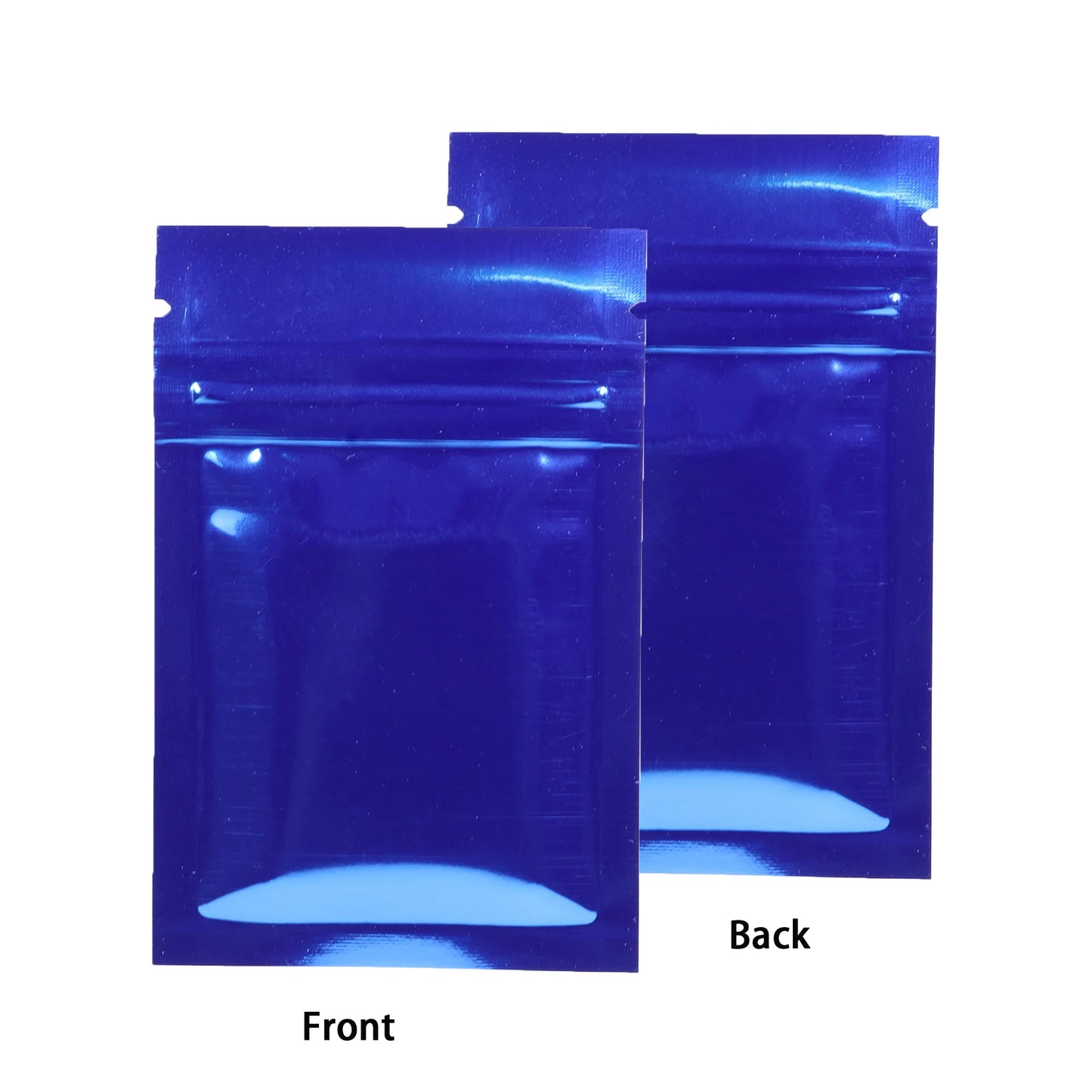 VoluPack Flat Glossy Aluminum Foil Ziplock Mylar Pouches