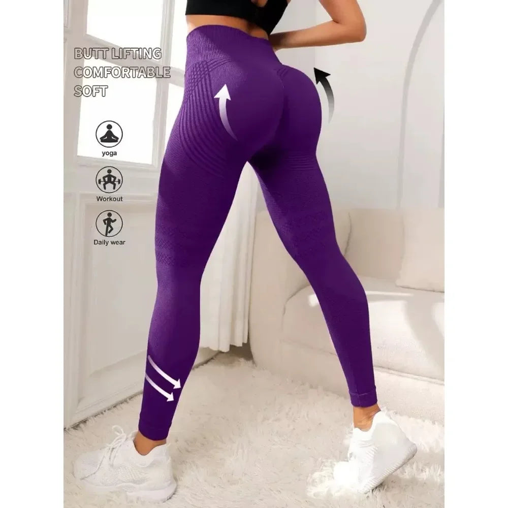 Cellulite 3D Leggings High Waisted Butt Lift Tummy Control For Gym