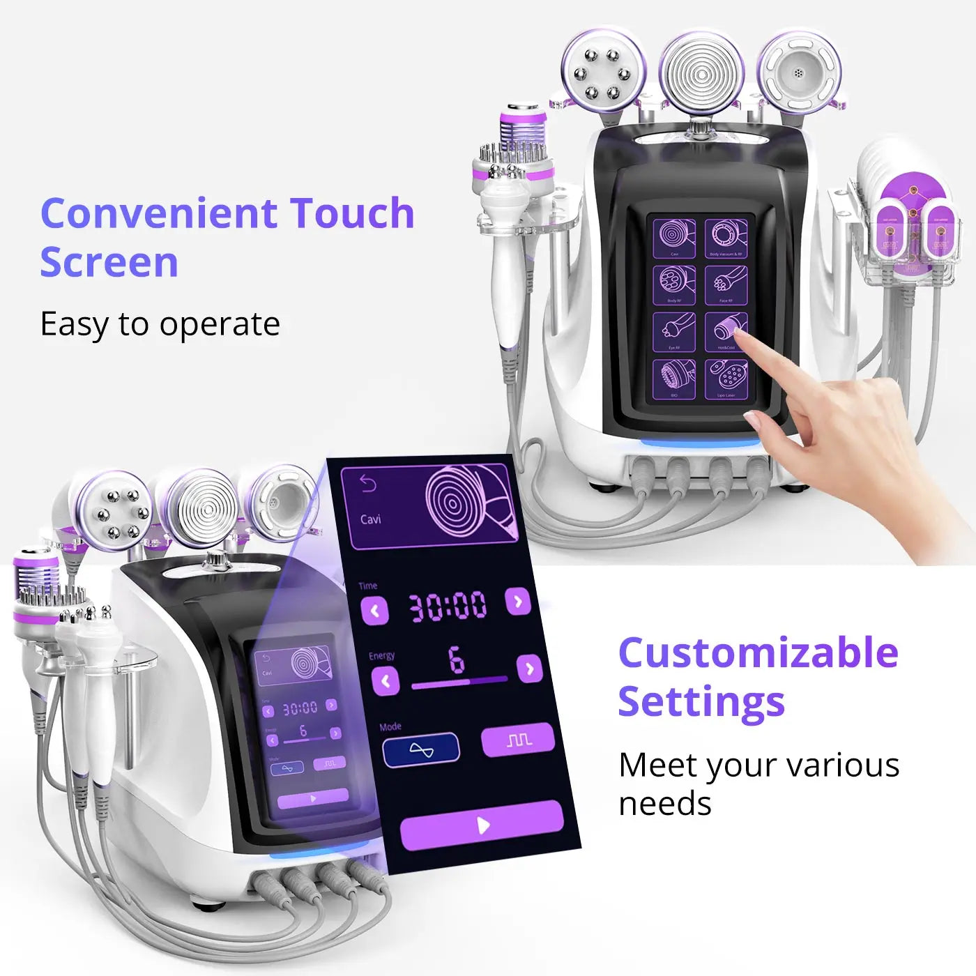 MYCHWAY Cavitation 40K Machine for Skin Tightening and Facial Stimulation