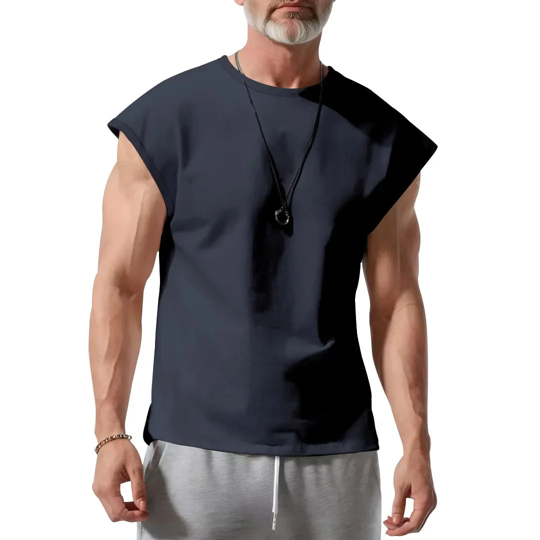 Amazon cross-border men's clothing summer new sleeveless t-shirt youth casual loose thin vest men