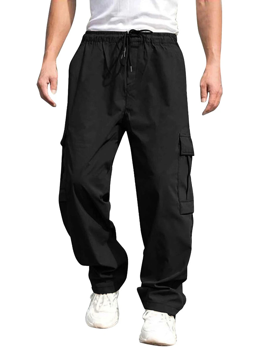 Hirigin Men's Loose Cargo Pants With Pockets