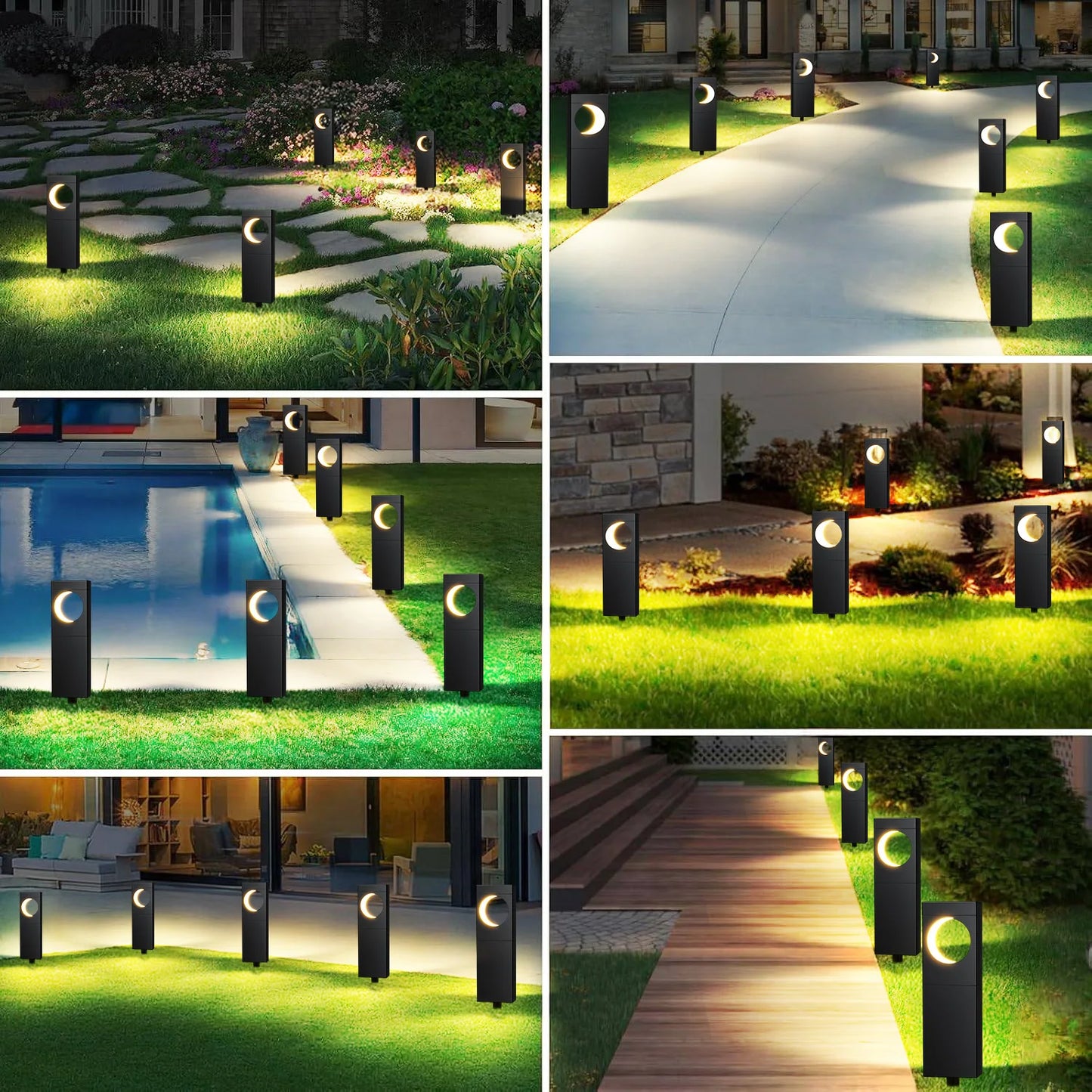 KPSTEK Solar LED Lights For Pathway Garden Patio Decor