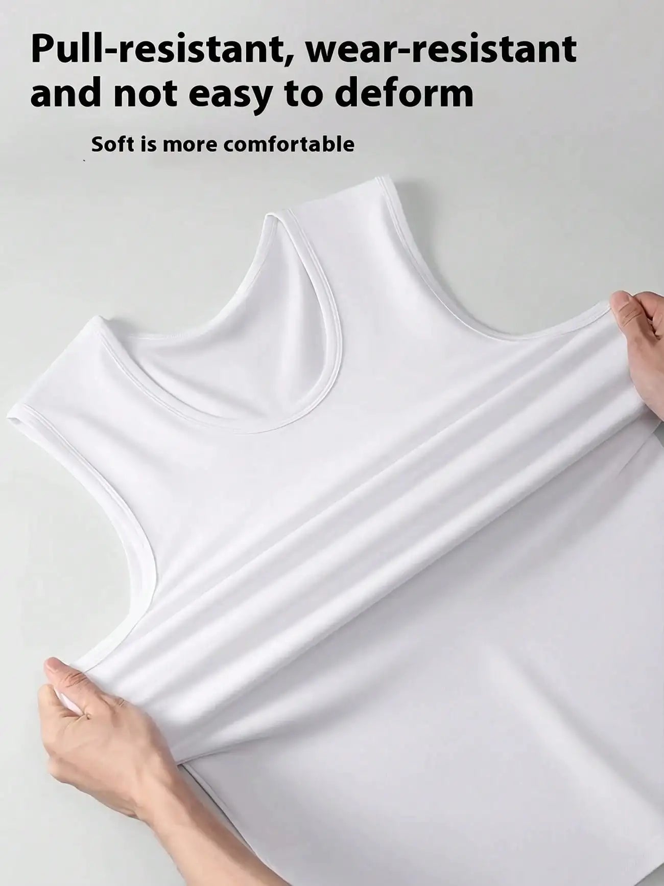 Men's Tank Top U-Neck Sleeveless Slim Fit For Gym Workouts