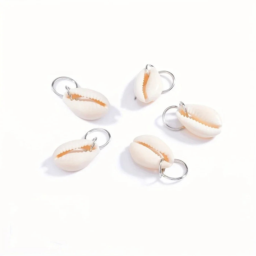 Sea Shell Braided Hair Rings Dreadlock Clips For Stylish Locs Hair Accessories