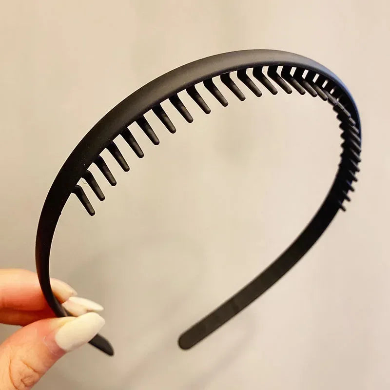 PjNewesting Women Matte Toothed Hairband Headband Hair Accessory