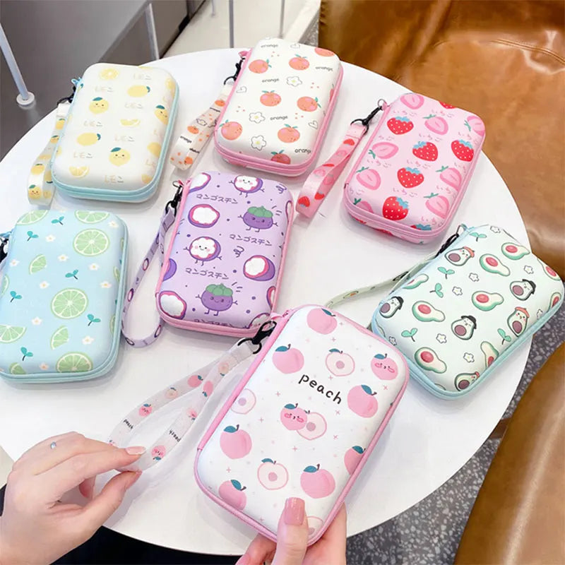 Lanyards Storage Bag Case For R36S R36H RG35XX H R36 Ultra K36 Video Game Console Handbag Pouch Protective Cover Box Accessories