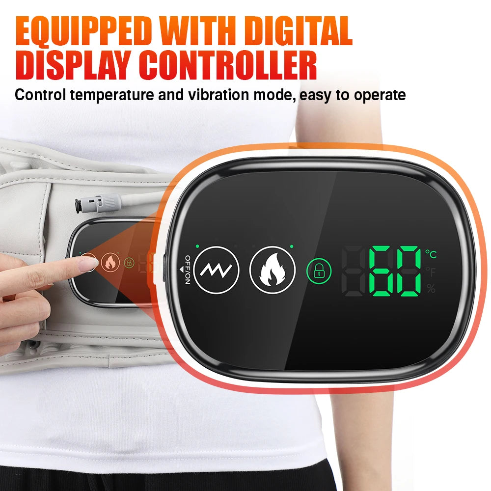 Hailicare Back Heating Support Belt With Airbag Heating Waist Brace