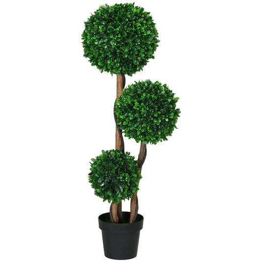 Boxwood Topiary Artificial Tree For Indoor And Outdoor Decor