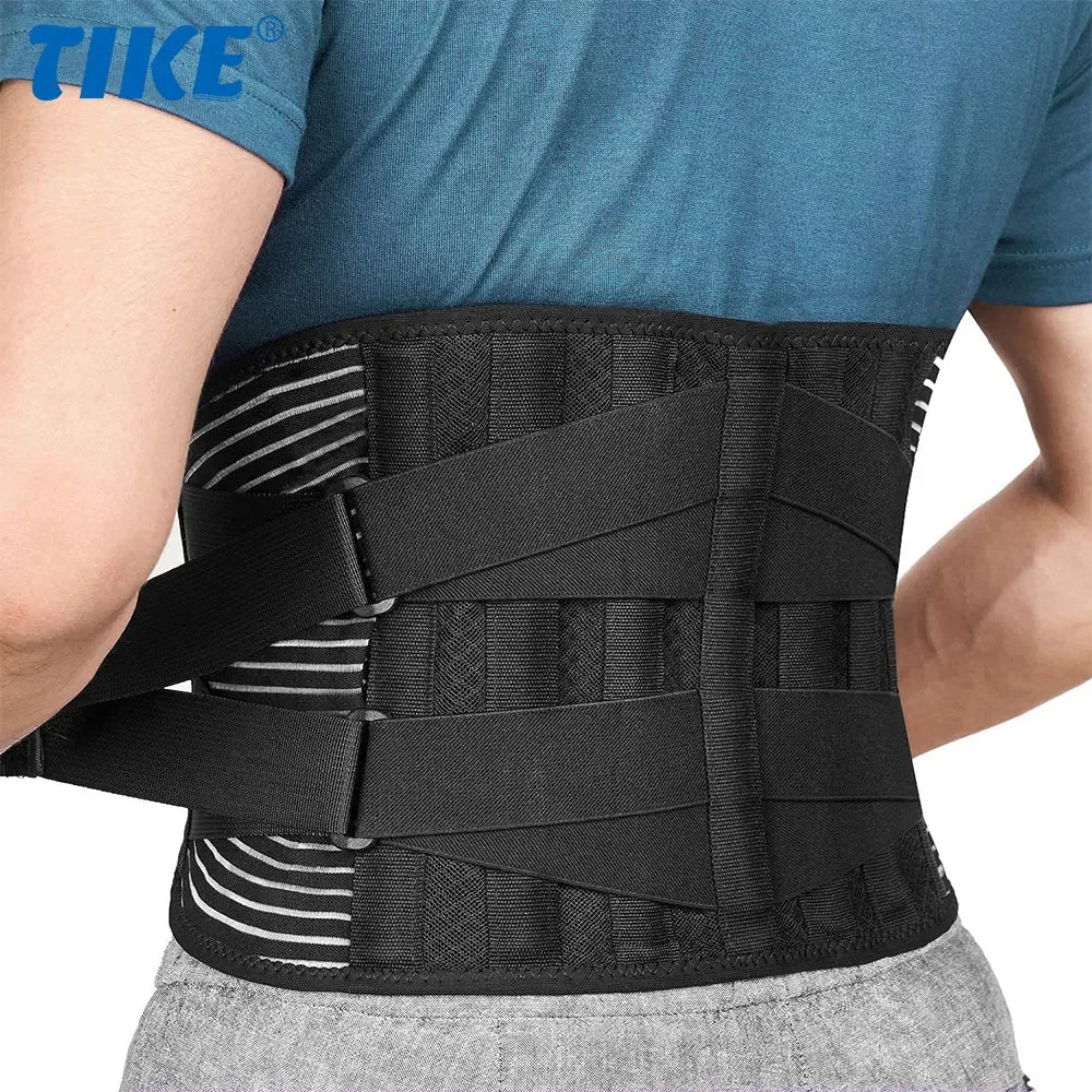 Back Pain Relief Lumbar Support Belt With 6 Stays Breathable
