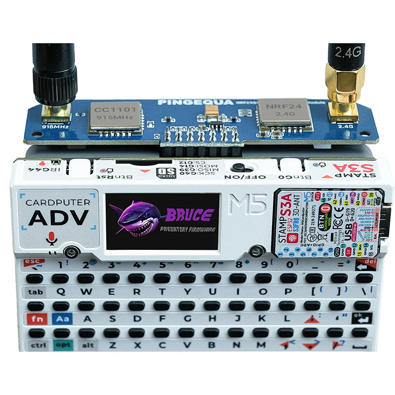 M5Stack Cardputer ADV 915MHz CC1101 & NRF24 2.4G 2-in-1 Devboard, Auto Switching, High Stability Board, Ship from US PINGEQUA