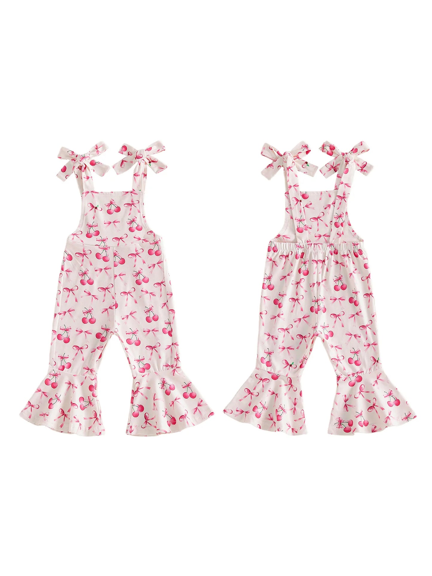Infant Girls Romper Sleeveless Playsuit With Adjustable Straps