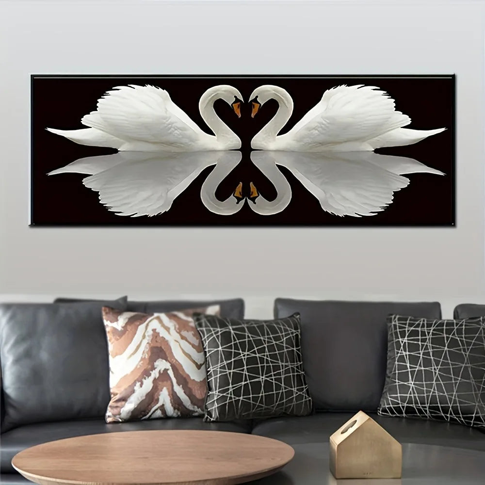 Whooper Swan Poster Animal Print Home Decor Pine Frame