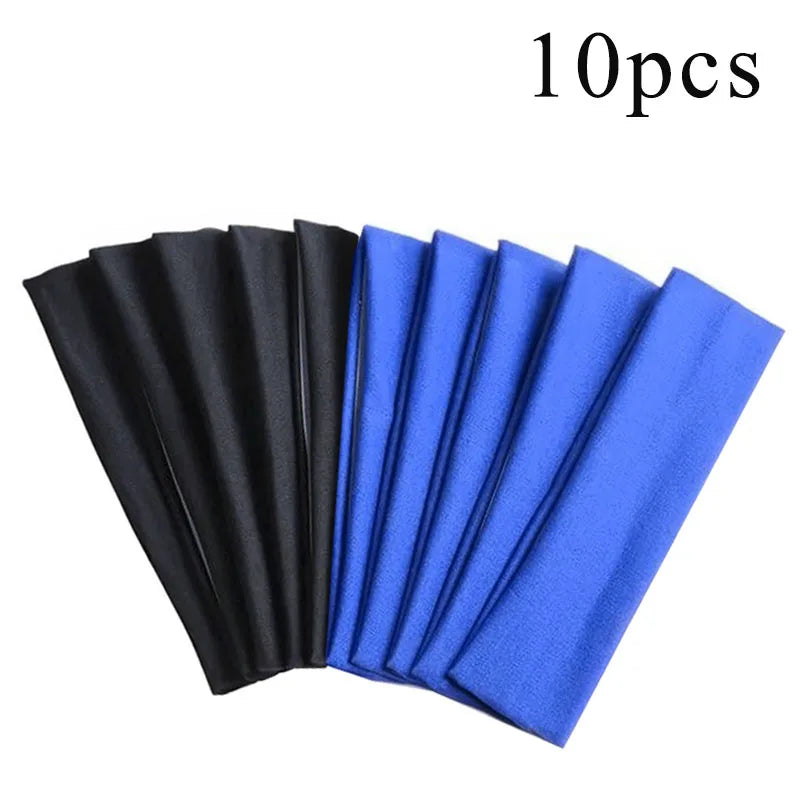Elastic Hair Bands for Women Solid Color Set of 10 Hair Accessories