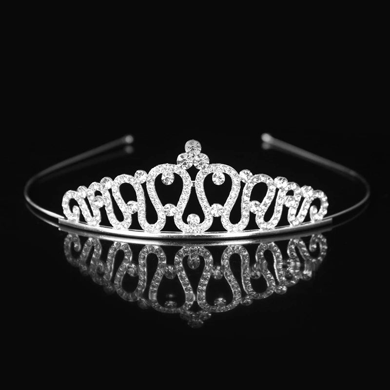 Crystal Princess Tiara Headband Bridal Wedding Party Hair Accessory