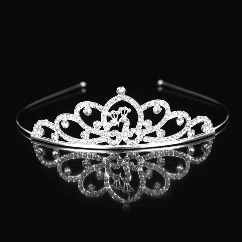 Crystal Princess Tiara Headband Bridal Wedding Party Hair Accessory