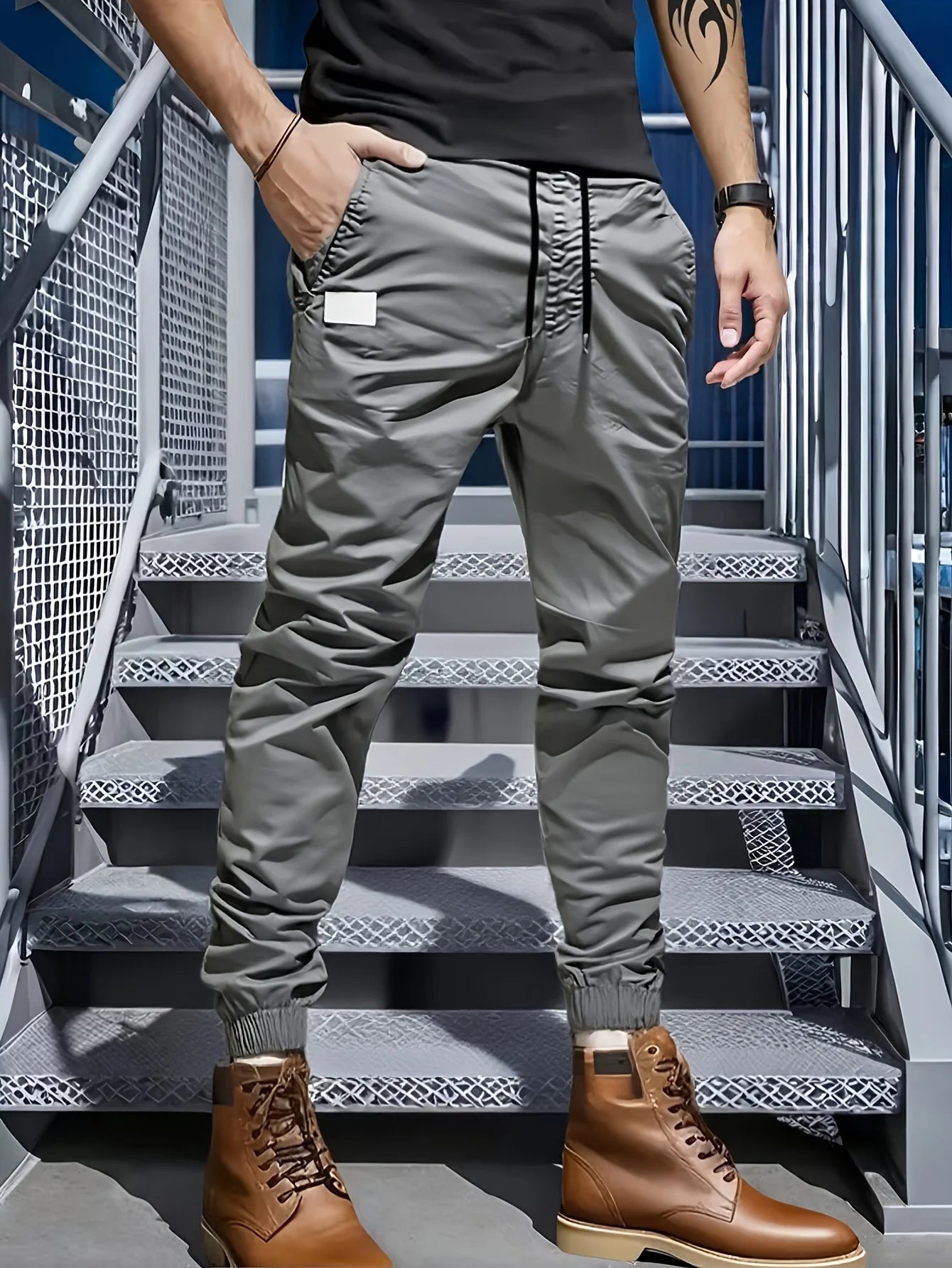 Winthunder Men's Seasonal Workwear Pants With Multiple Pockets