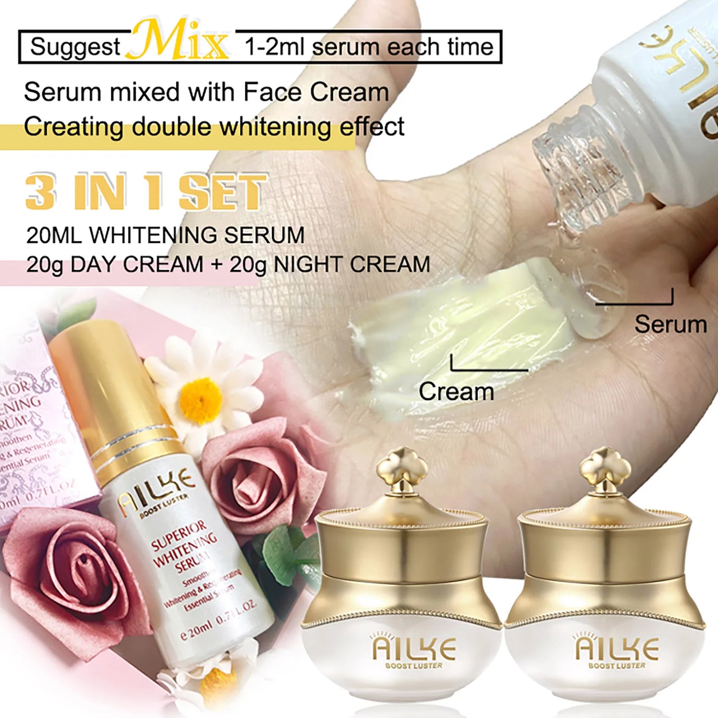 KYLIEFIT Whitening Anti Aging Facial Care Set 4-Piece
