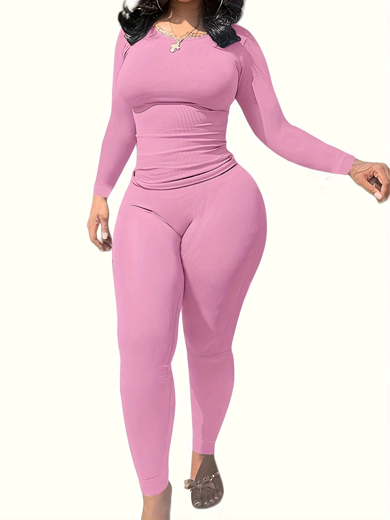 Women Two Piece Exercise Set Breathable Quick Dry Activewear Polyester