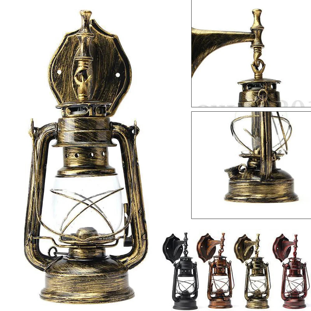 Bymaocar Outdoor Wall Light Antique Lantern Bronze For Yards Facades