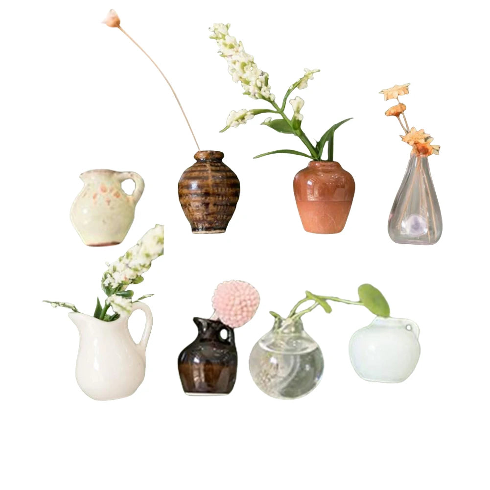 Ceramics Vase Fridge Magnet Porcelain Refrigerator Decor Sticker