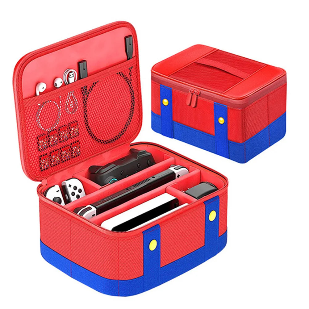 Large Carrying Protective Case Shockproof Portable Travel Storage Bag Waterproof for Nintendo Switch/OLED Console Pro Controller